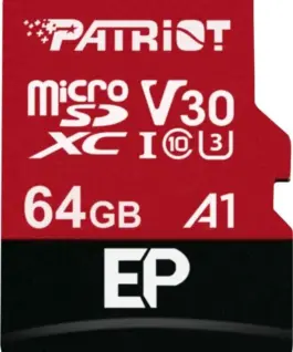 Alternative view of Patriot #Karta microSDXC PATRIOT 64GB V30
