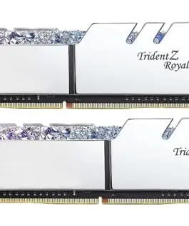 Alternative view of G.SKILL памет за компютър DDR4 32GB (2x16GB) TridentZ Royal RGB DDR4 3200MHz CL16 XMP2 Silver