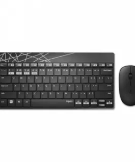 RAPOO Wireless Opticalкомплект Rapoo 8000M UI черен