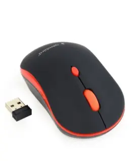 Alternative view of Gembird Wireless optical мишка черен-червен