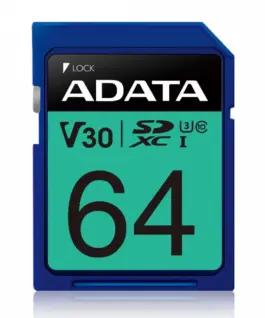 Adata памет card SDXC PremierPro 64GB UHS-I U3 V30 100/80 MB/s