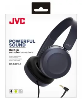 Alternative view of JVC слушалки HA-S31M blue