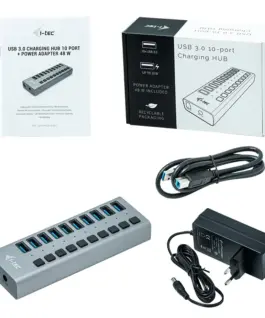 Alternative view of i-tec USB 3.0 Charging HUB 10 Port