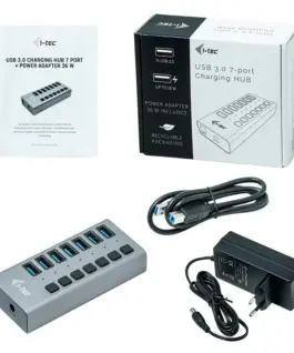 Alternative view of i-tec USB 3.0 Charging HUB 7 port 36W