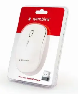 Gembird Wireless optical мишка бял