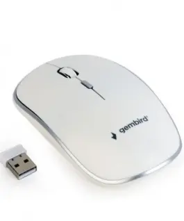 Gembird Wireless optical мишка бял