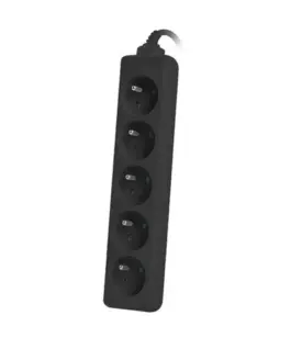 Alternative view of Lanberg Power strip for UPS 1.5 m черен 5XPL