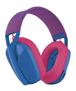 Alternative view of Геймърски безжични слушалки Logitech G435 Lightspeed Wireless, Микрофон, Син/Розов