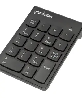 Manhattan Keypad wireless numeric asynchronous 18 keys черен