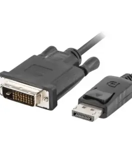 Lanberg кабел DisplayPort v1.2 DVI-D(24+1) 1.8M черен