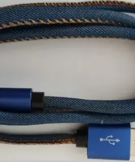 Gembird кабел USB 2.0 Type C premium jeans 1 m