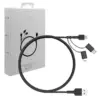 AUKEY CB-BAL5 3in1 fast оплетка Quick Charge micro USB | USB C | Lightning | 1.2m