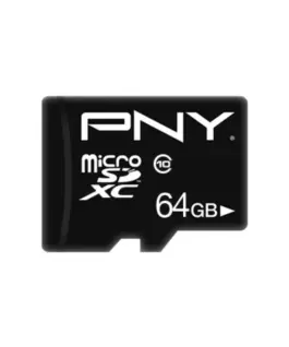 PNY MicroSDHC card 64GB P-SDU64G10PPL-GE