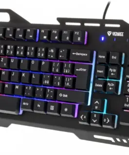 Alternative view of YENKEE Keyboard YKB 3200 SHADOW metal, LED