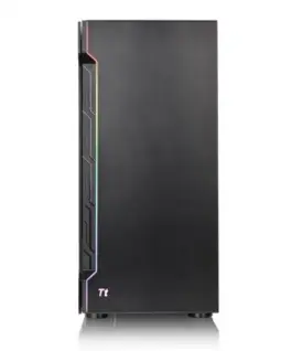 Alternative view of Thermaltake Компютър case - H200 Tempeчервен Glass