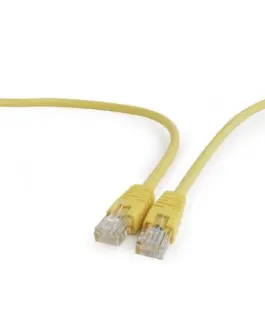 Gembird жълт Patch cord cat 5E molded strain relief 50u plugs 0.5 m