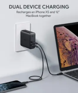 AUKEY PA-D3 мрежово зарядно 2xUSB Power Delivery