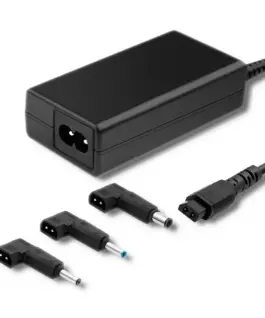 Alternative view of Qoltec Power адаптер designed for HP 65W 3plugs