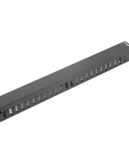 Lanberg органайзер за кабели за шкаф 19 1U Typ A черен AK-1201-