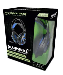 Esperanza Gaming слушалки with microphone deathstrike blue