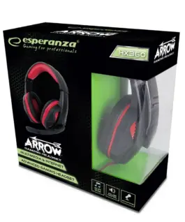 Esperanza Gaming headpgones with microphone arrow