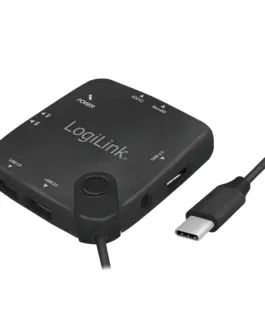 LogiLink USB Typ-C OTG multifunc tion hub and card reade