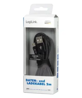 LogiLink Sync and кабел за зареждане USB-A to Micro-B male 2m