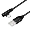 LogiLink USB2.0 кабел USB-A male to USB-C 90 angled male