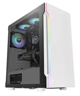 Thermaltake кутия за компютър - H200 TG Snow RGB