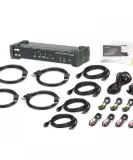 ATEN 4-Port USB 3.0 4K DP MST KVMP Switch CS1924M