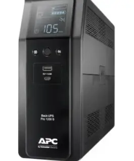 APC BR1200SI UPS Back ProBR 1200VA 6+2xC13 AVRLCD