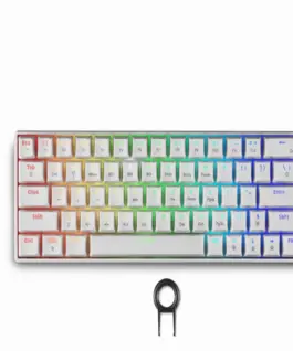 Геймърска безжична клавиатура Spartan Gear Pegasus 2 RGB White