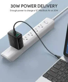 AUKEY мрежово зарядно 2xUSB Power Delivery