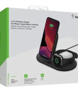 Belkin Wireless Charging 3in1 Pad черен