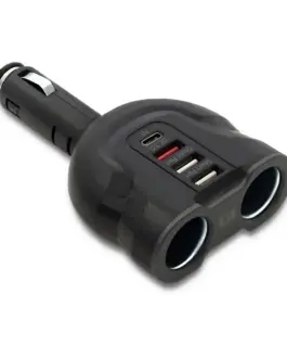 Qoltec зарядно за кола52W2xUSBUSB QCUSB-C PD2xcig.socke