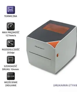 Qoltec Label printer thermal max.104mm