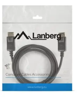 Alternative view of Lanberg кабел DisplayPort M/M 4K 1.8M черен
