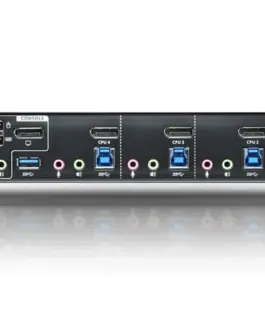 Alternative view of ATEN 4-Port USB 3.0 4K DP KVMP Switch CS1924-AT-G