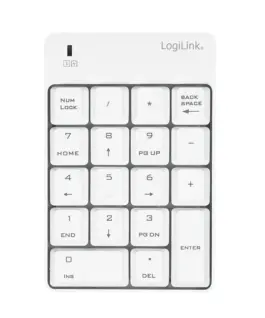 Alternative view of LogiLink Wireless kaypad 2.4GHz бял