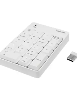 LogiLink Wireless kaypad 2.4GHz бял