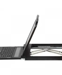 Alternative view of ATEN 1U Ultra Short Depth D. Rail FHD LCD Console