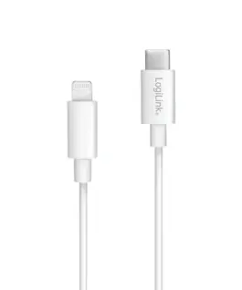 Alternative view of LogiLink Lightning male to USB-C кабел за връзка, бял