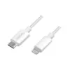 LogiLink Lightning male to USB-C кабел за връзка бял