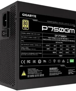 Alternative view of Gigabyte P750GM 750W PFC 120mm hydraulic fan ATX