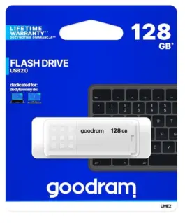 GOODRAM Pendrive UME2 128GB USB 2.0 бял
