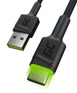 Alternative view of Green Cell кабел GCRay USB - USB-C 120cm, LED backlight