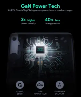 AUKEY PA-B3 Omnia GaN u ltrafast мрежово зарядно