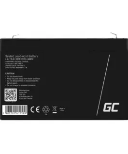 Alternative view of Green Cell Battery AGM GC 6V 7Ah