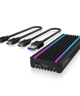 IcyBox ICY BOX IB-1824ML-C31 M.2 NVMe case with RGB