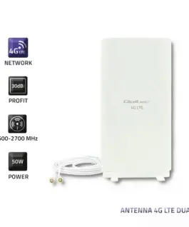 Qoltec Omnidirectional antenna 4G LTE 2xSMA 30dBi
